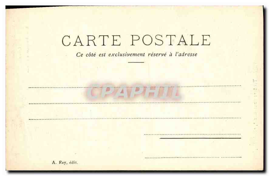 CPA Chambre de Commerce de Lyon Musee Historique des Tissus Tenture pour Murat Aigle — Verso