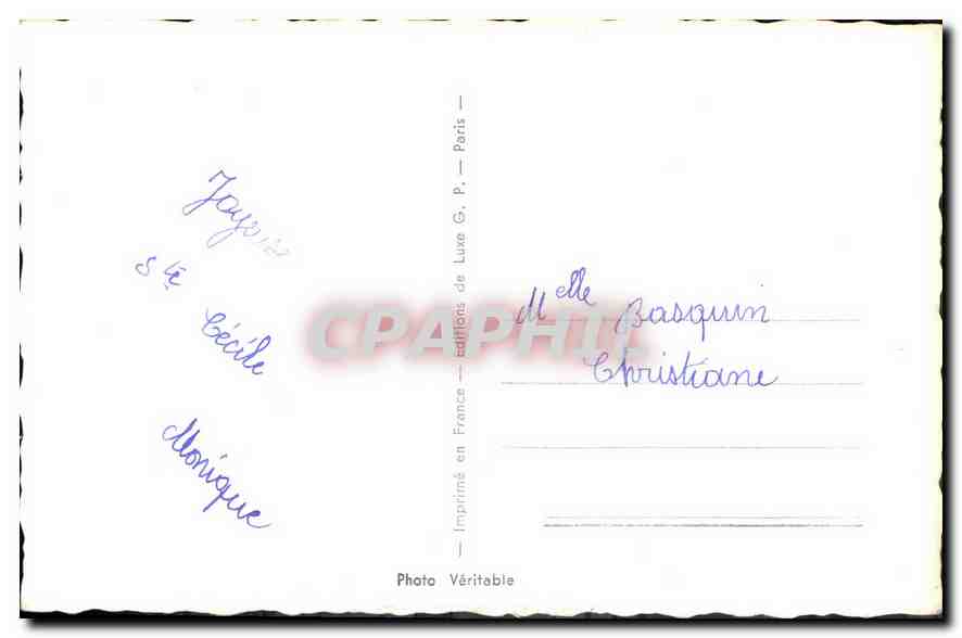CPA Vive Ste Cecile  Femme Piano — Verso