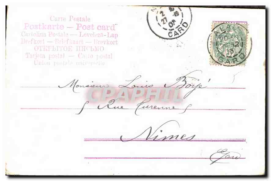 CPA Paysage — Verso