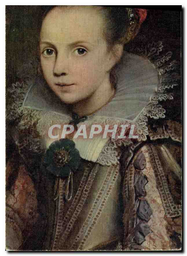 CPA C de Vos Portrait de fillette detail Musee Mayer Van den Bergh Anvers 