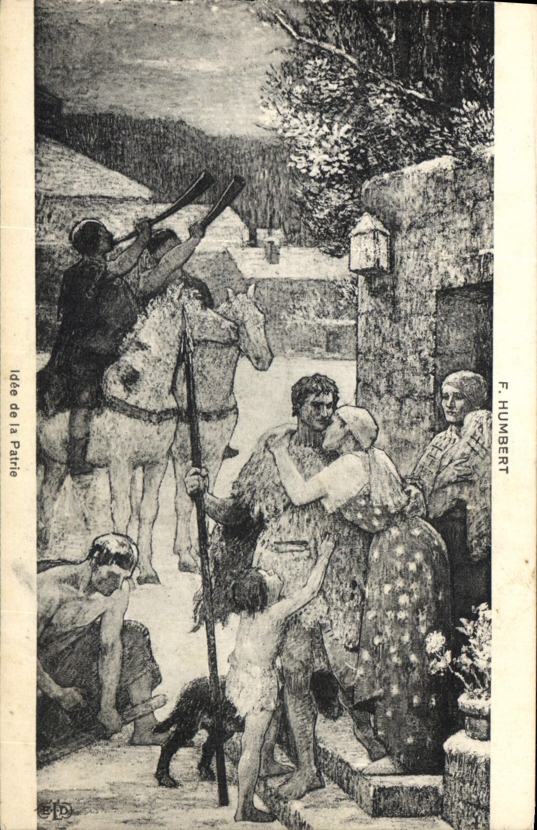 CPA F Humbert Idee de la Patrie 