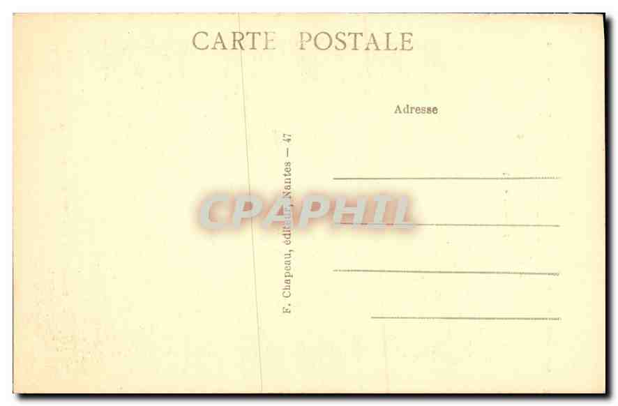 CPA Nantes Musee des Beaux Arts Ecole Allemande Balthazar Denner La Sainte Familie  — Verso
