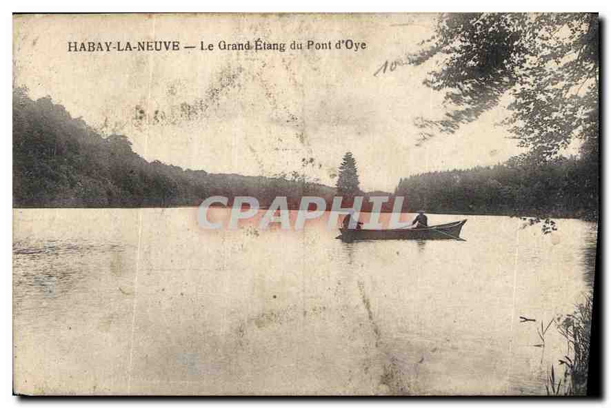 CPA Habay La Nweuve Le Grand Etang du Pont d'Oye 