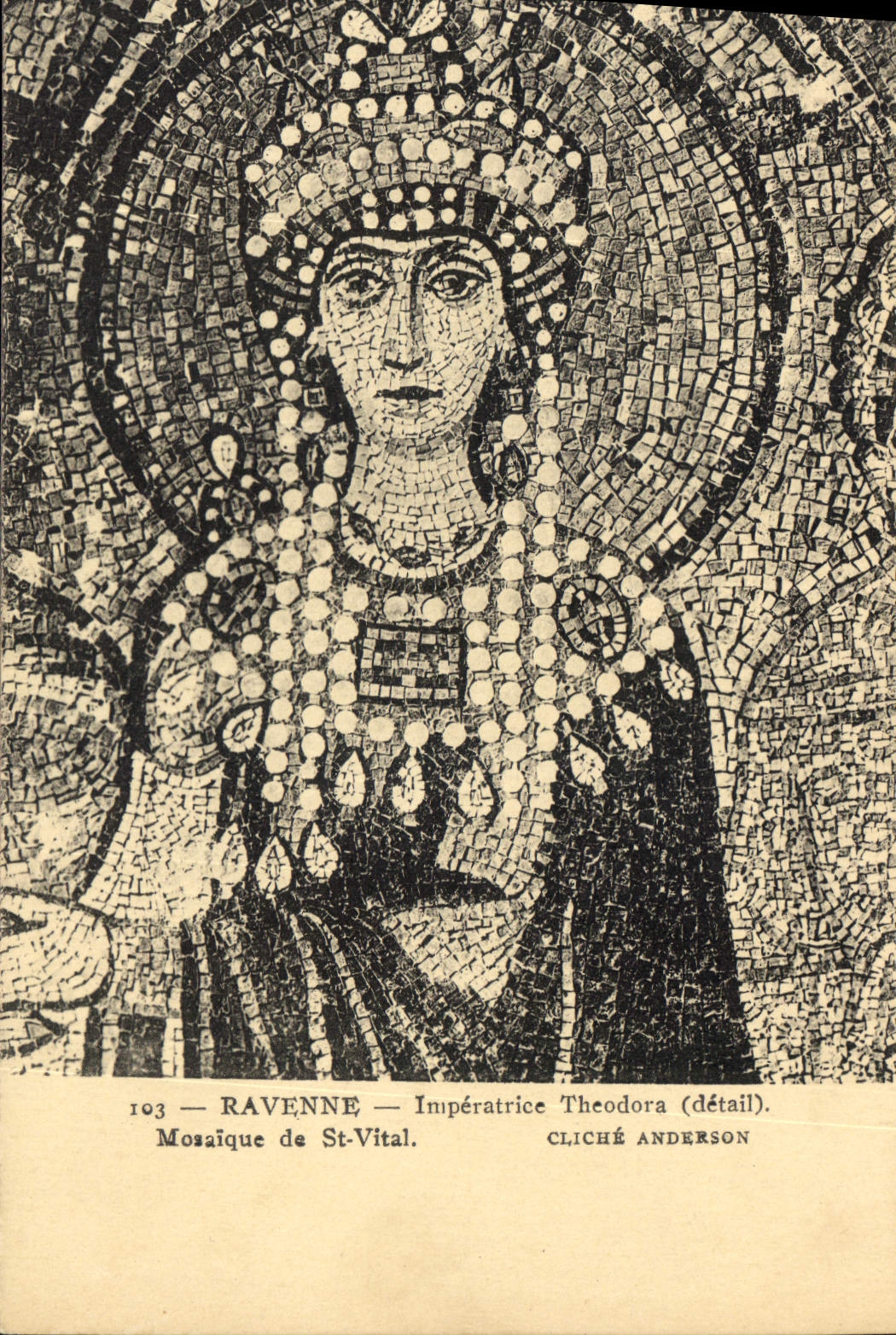CPA Ravenne Imperatrice Theodora Mosaique de St Vital 