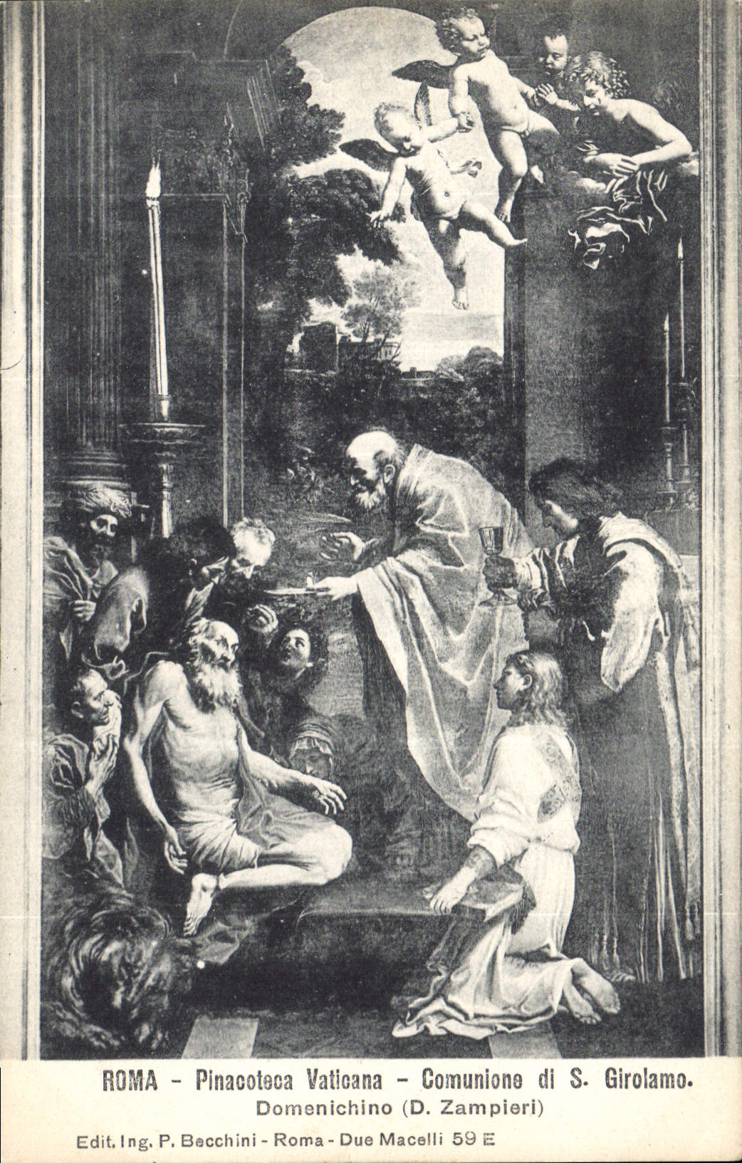 CPA Roma Pinacoteca Vaticana Comunione di S Girolamo 