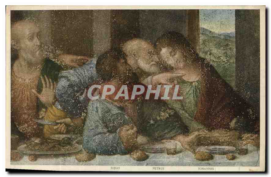 Dernier repas du Christ — détail du Cenacolo — éditeur Roberto Hoesch, Milan