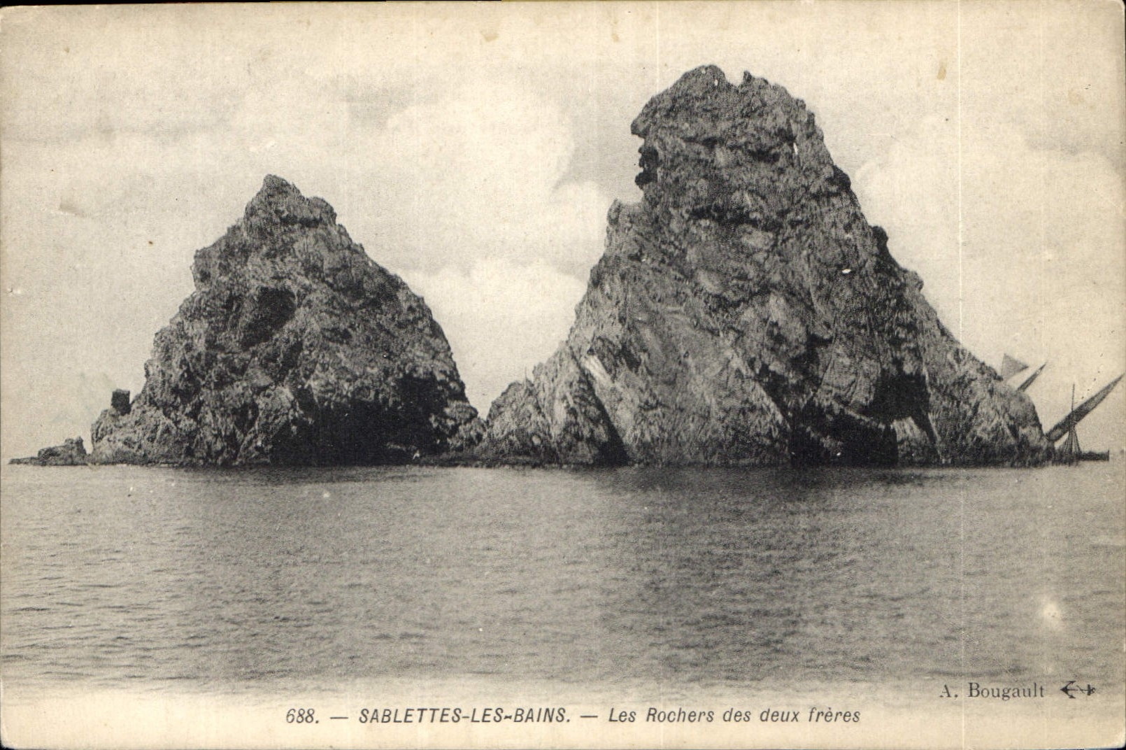 Sablettes-les-Bains — Les Rochers des deux frères — A. Bougault n°688