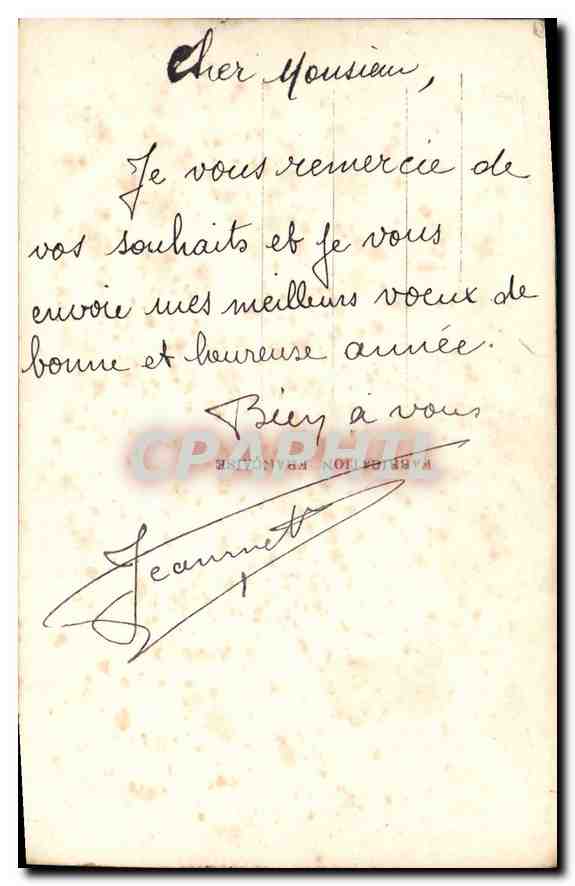 CPA Bonne Annee Femme Marin — Verso