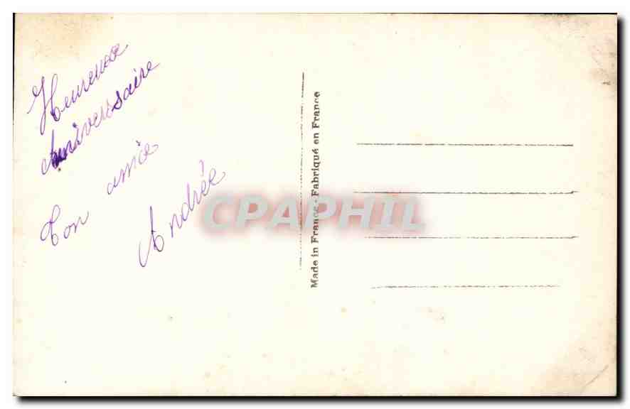 CPA Heureux Anniversaire Femme — Rückseite