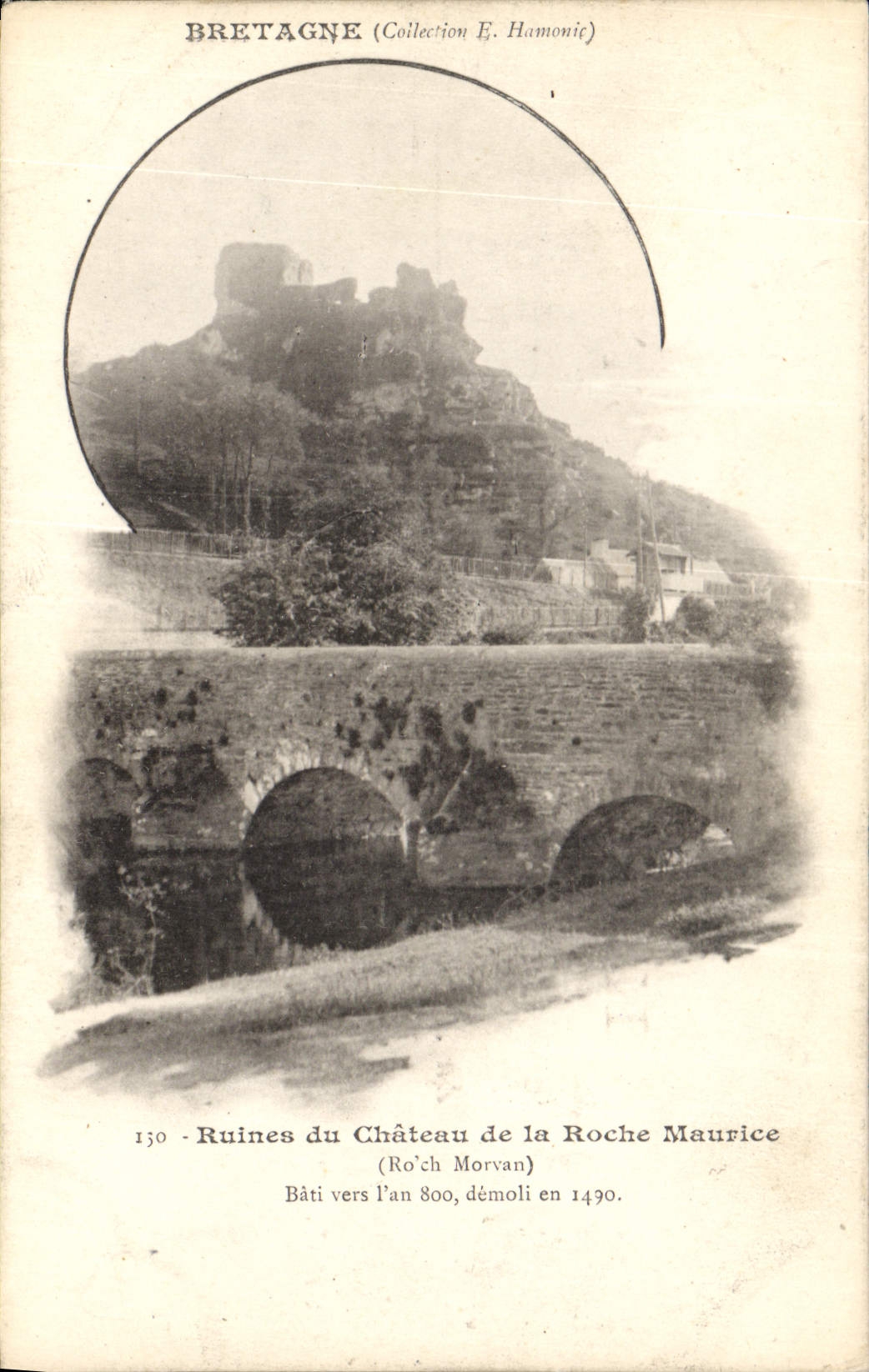 CPA Bretagne Ruines du Chateau de la Roche Maurice 