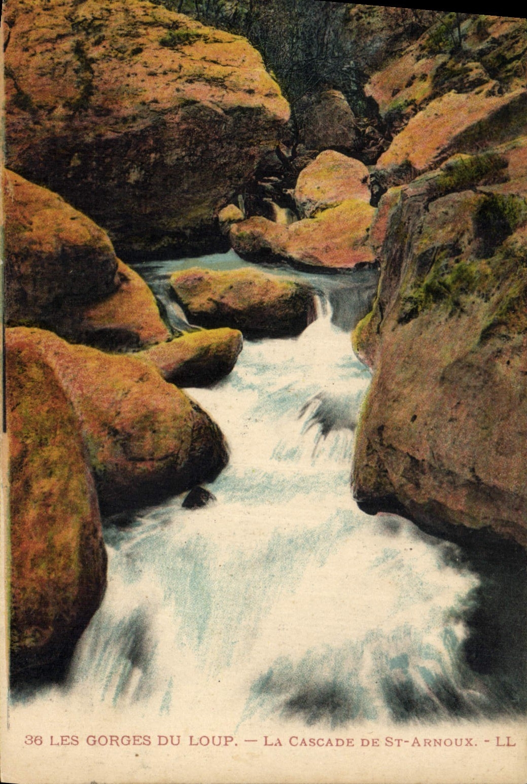CPA Les Gorges du Loup La Cascade de St Arnoux 