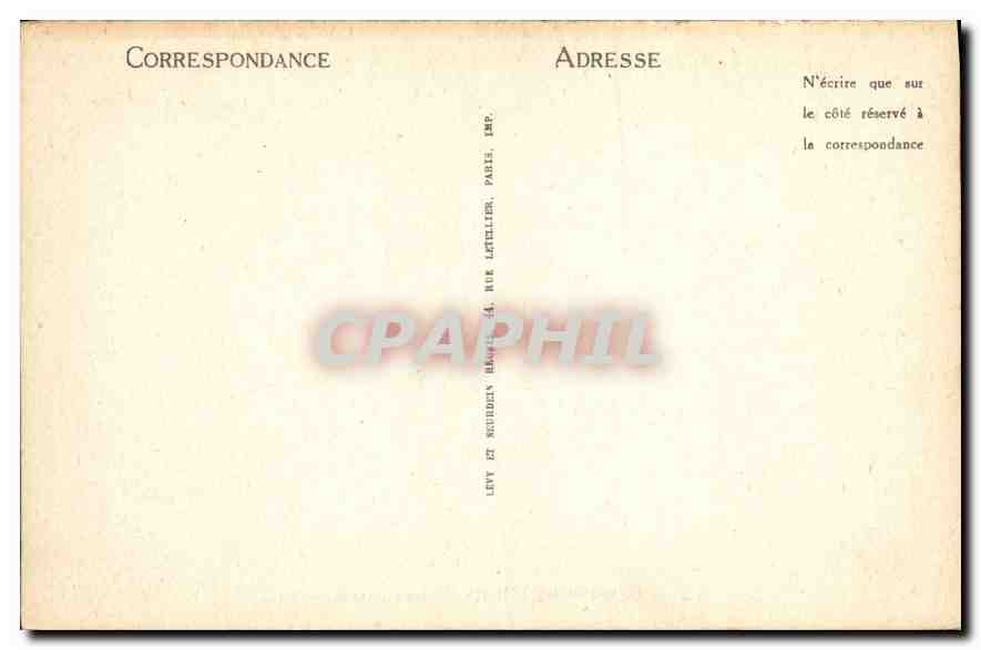 CPA Plessis les Tours Le Chateau  — Rückseite