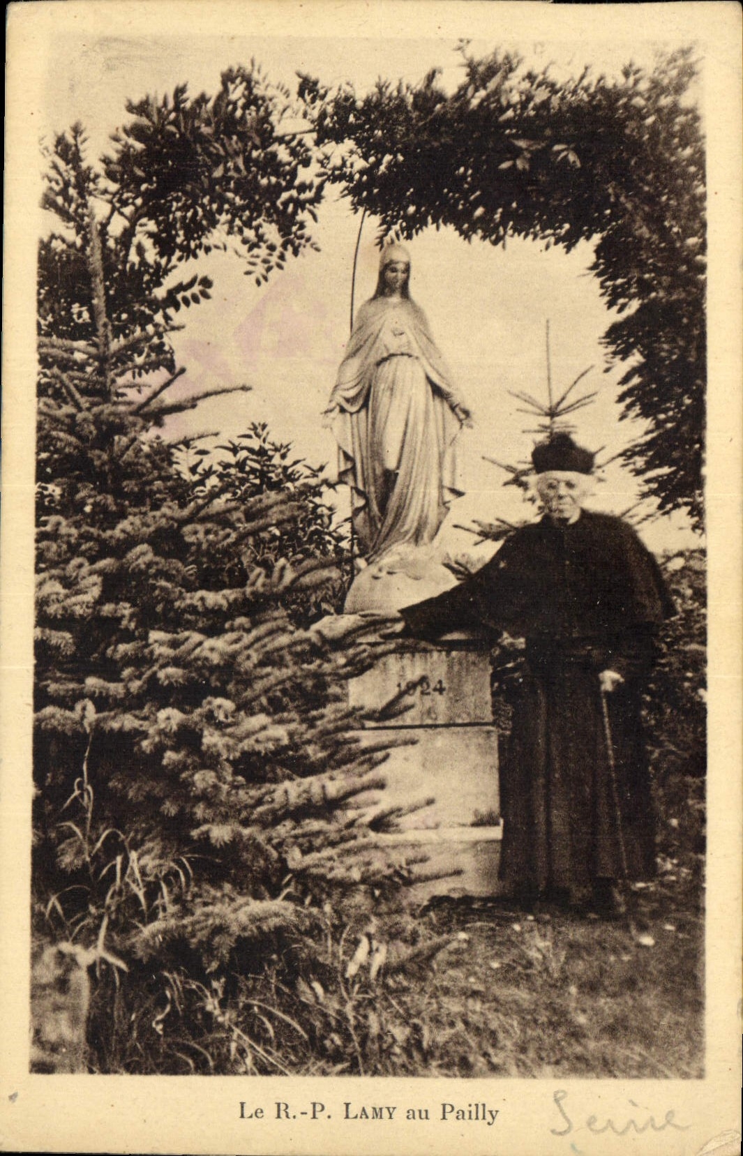 Statue de la Vierge au Pailly — Le R.-P. Lamy — Série