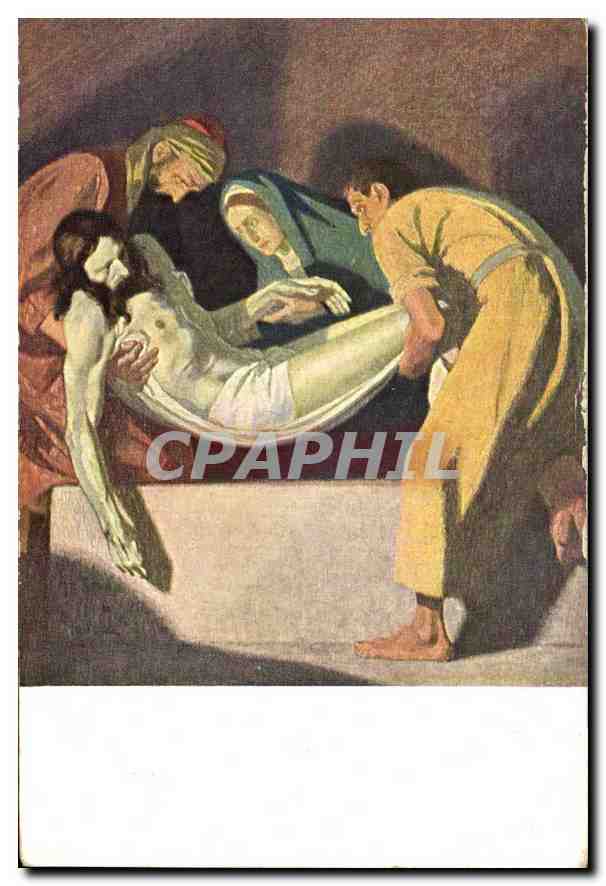 CPA XIV Station Jesus wird Ins Grab gelegt 