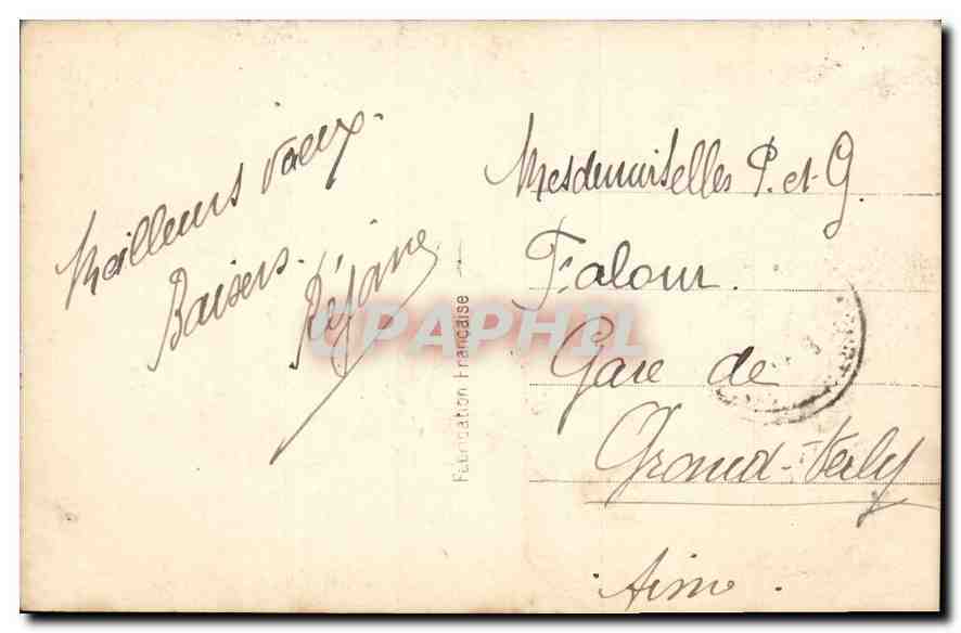 CPA Bonne Annee Femme — Rückseite