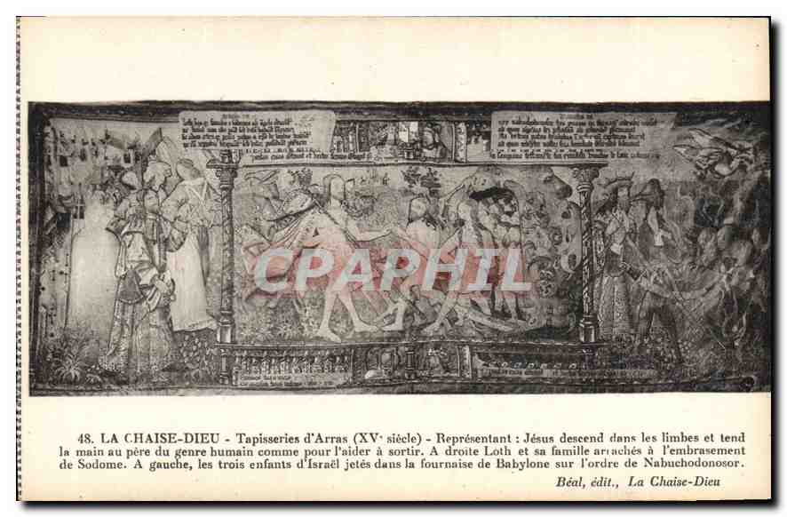CPA La Chaise Dieu Tapisseries d'Arras 