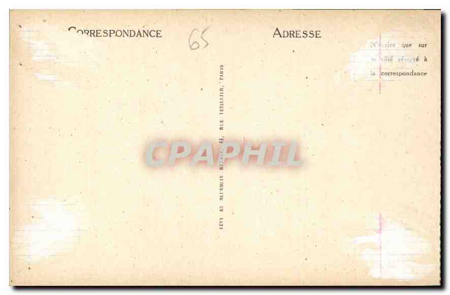 CPA Gavarnie Chemin de la Breche de Touquerouge vue sur  — Rückseite