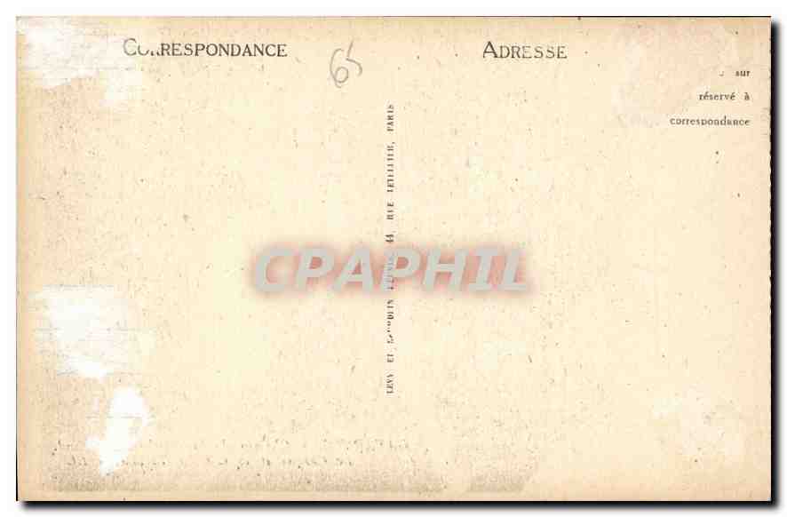 CPA Gavarnie Chemin de la Breche de Roland Le Casque et le Col du Taillon  — Verso