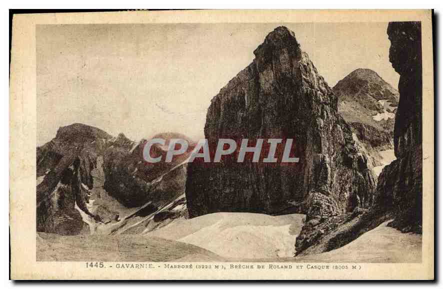 CPA Gavarnie Breche de Roland et Casque 