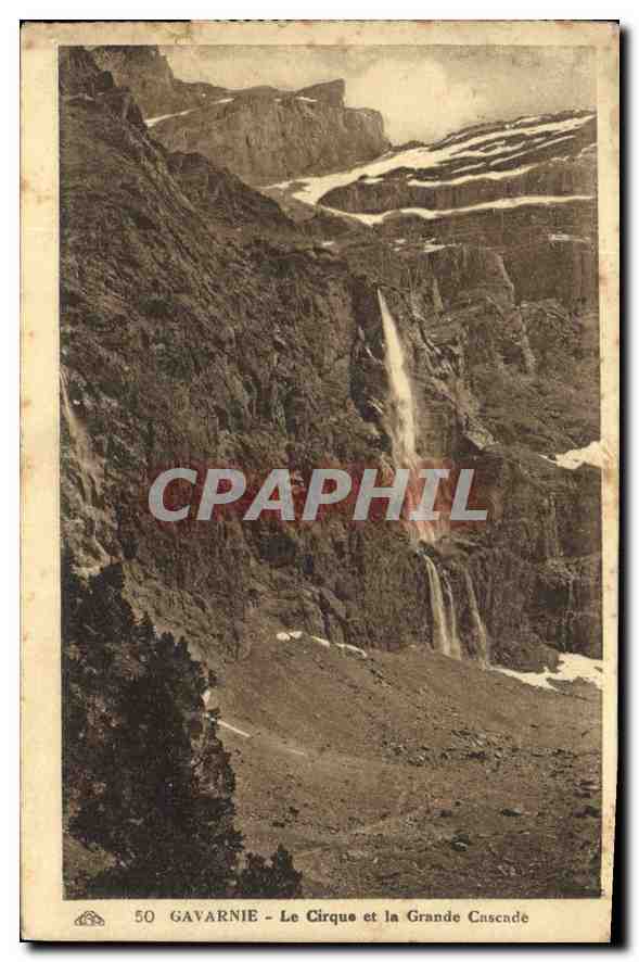 CPA Gavarnie Le Cirque et la Grande Cascade 