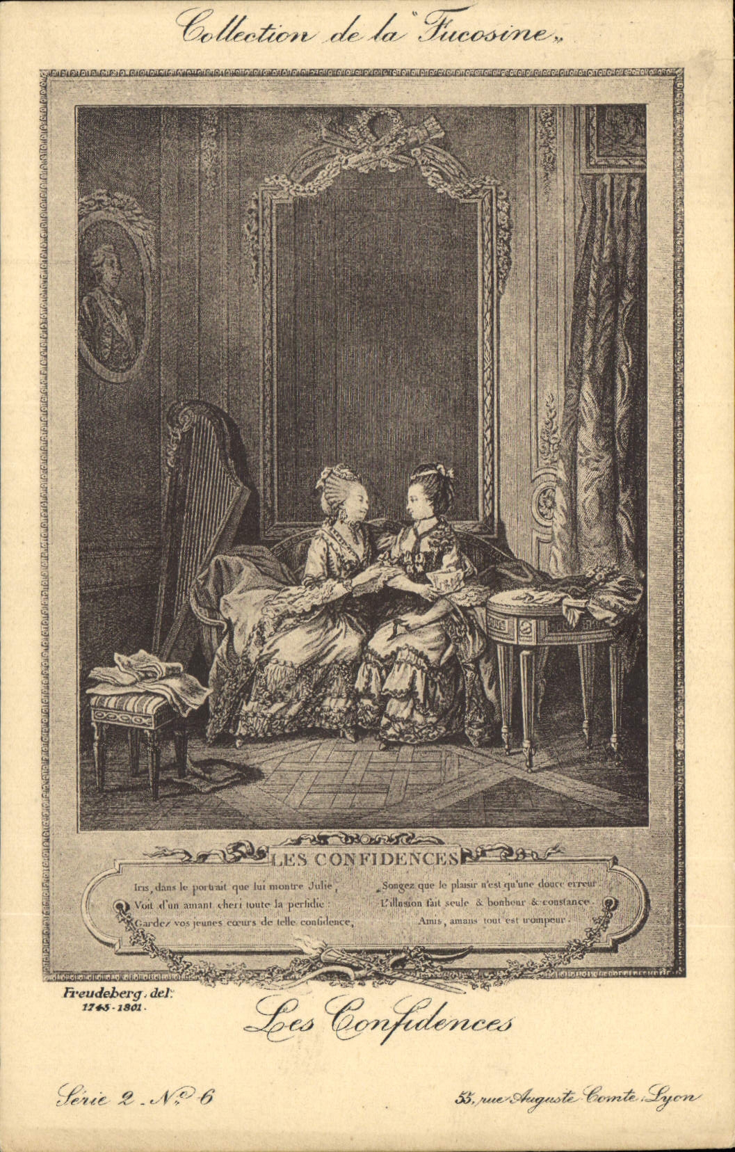 CPA Collection de la Fucosine Les Confidences 