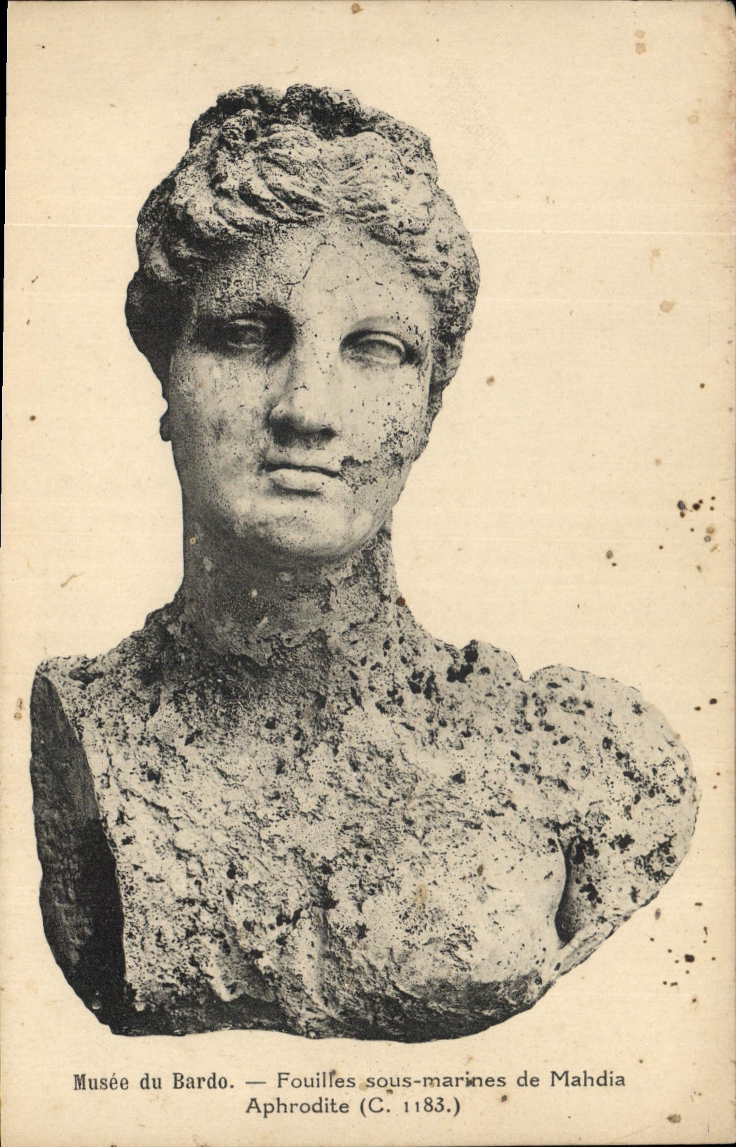 CPA Musee du Bardo Fouilles sous marines de Mandia Aphrodite 