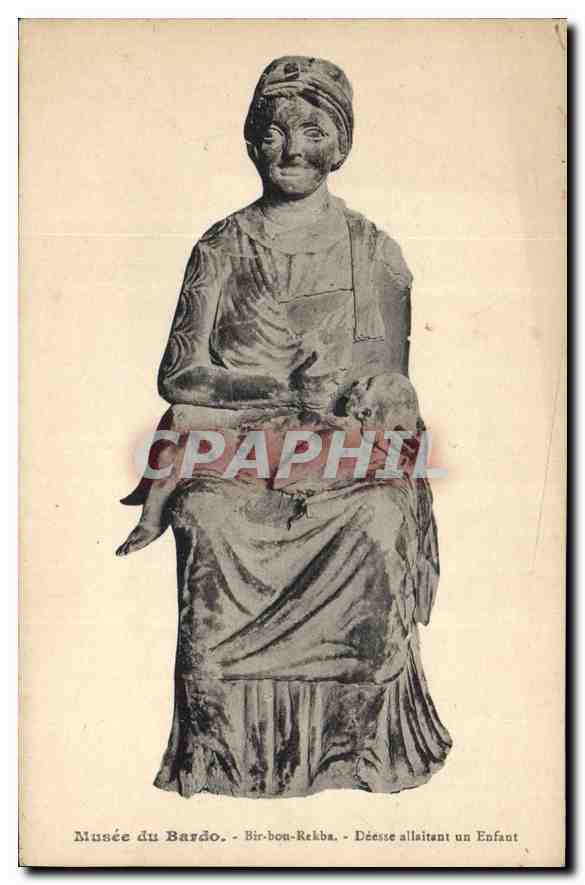 CPA Musee du Bardo Bir bou Rekba Deese allaitant un Enfant 