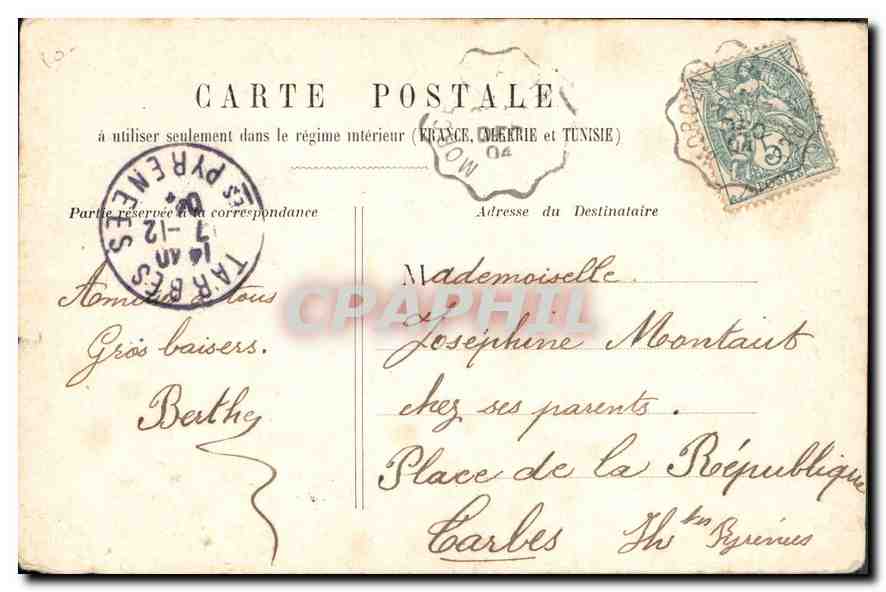 CPA De Lievin Femme — Verso