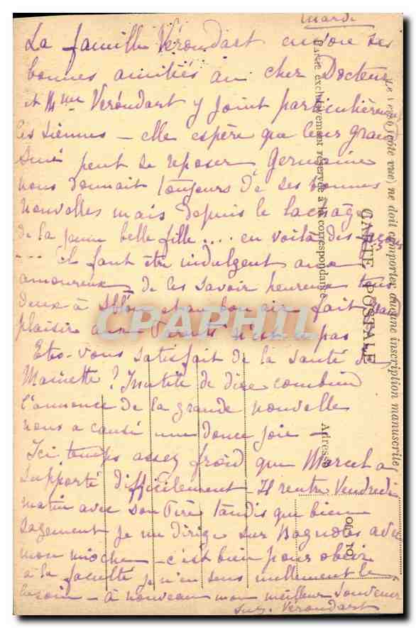 CPA La Bretagne Pittoresque Val Andre Vue generale  — Rückseite