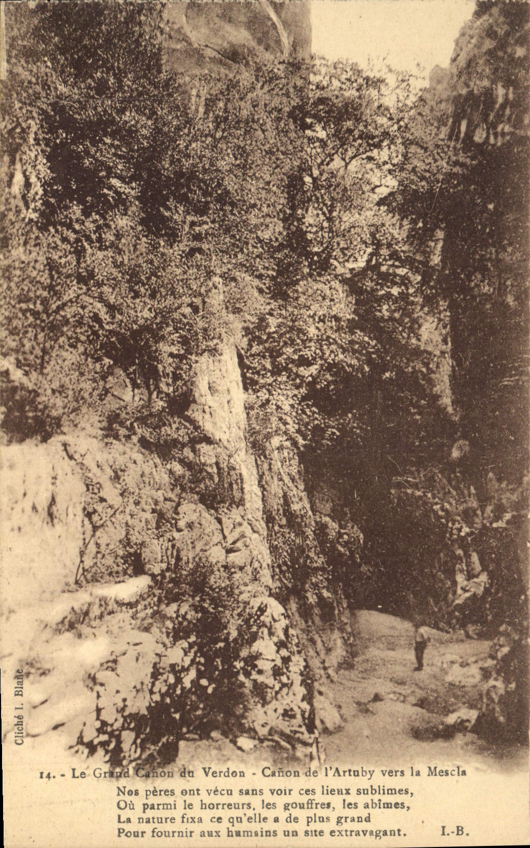 CPA Le Graud Canon du Verdon Canon de l'Artuby vers la Mescla 