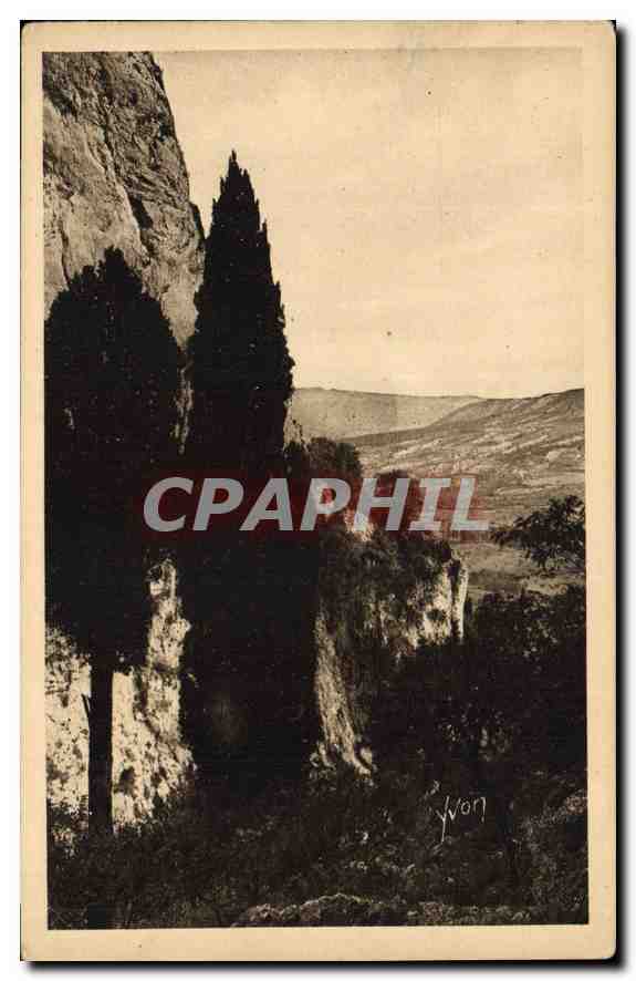 CPA Paysages et Pierres de Provence Moustiers Sainte Marie vue sur la vallee prise de la Chapelle ND