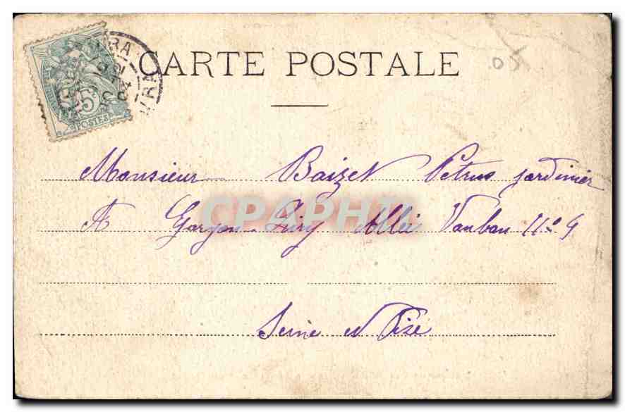 Le Mauvais Pas — Aiguilles des Charmoz et du Géant — Charnaux Frères & Cie, Genève, n° 5170 — Verso