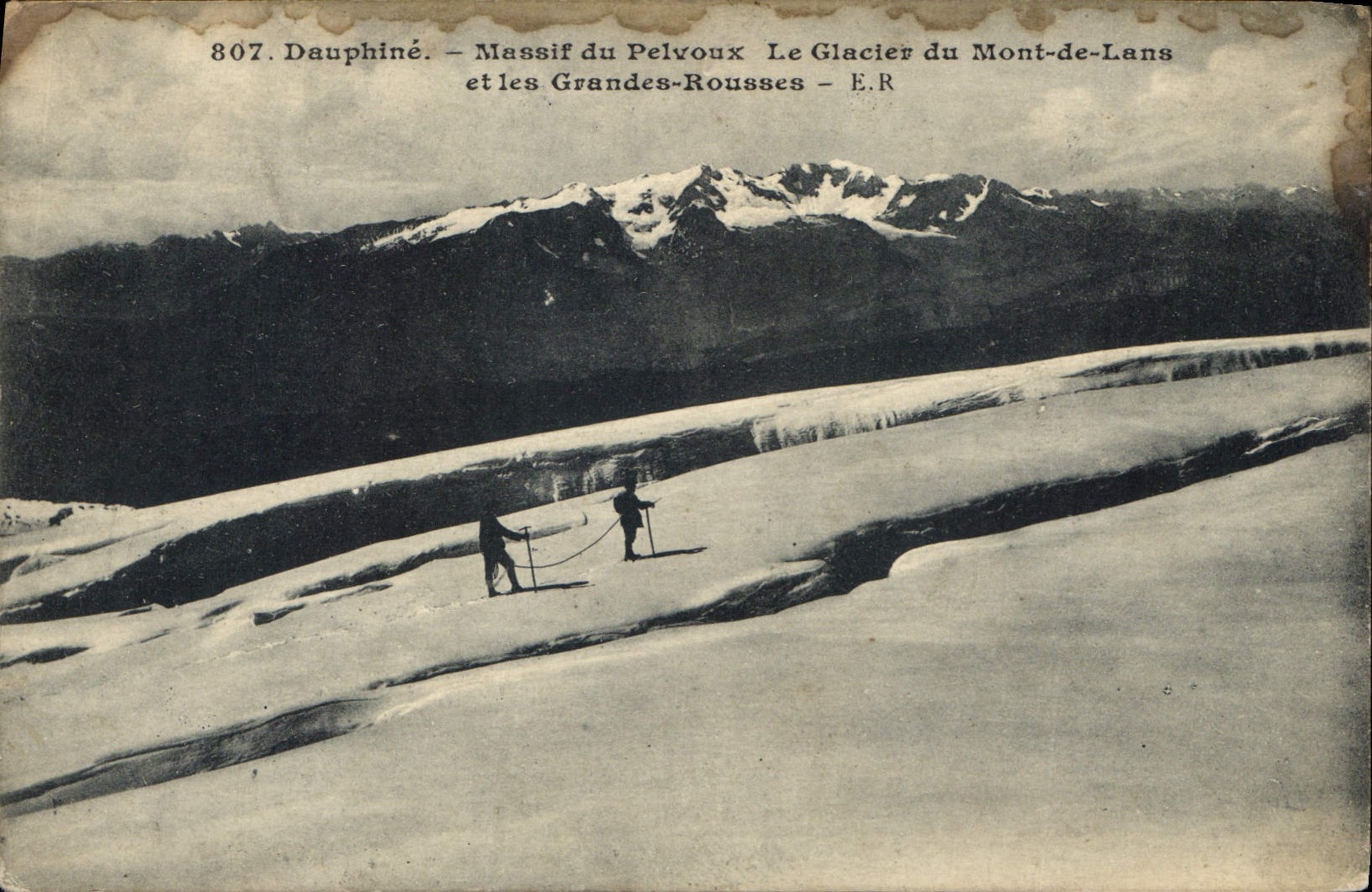 Dauphiné - Massif du Pelvoux, Le Glacier du Mont-de-Lans et les Grandes-Rousses - E.R. n°807