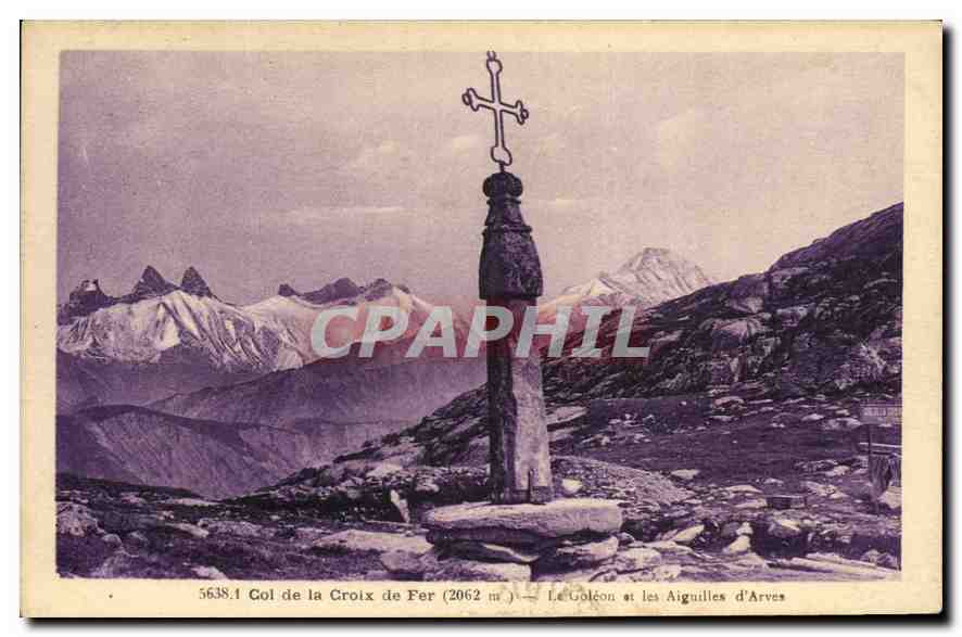 Gol de la Croix de Fer (2062 m) — Le Golçon et les Aiguilles d'Arves — CPAPHIL