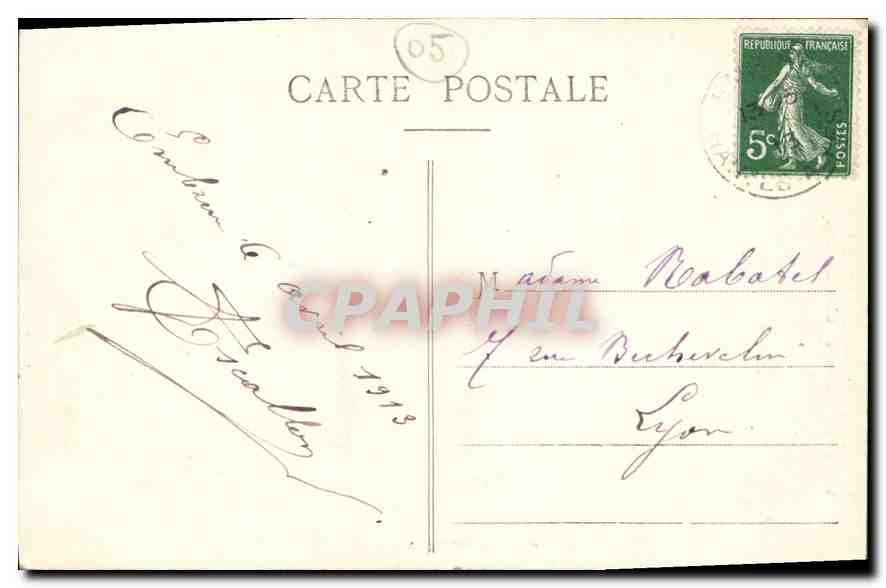 Les Alpes — 798. Le Queyras. Une Demoiselle coiffée — V. Fournier, édit. Gap — Rückseite