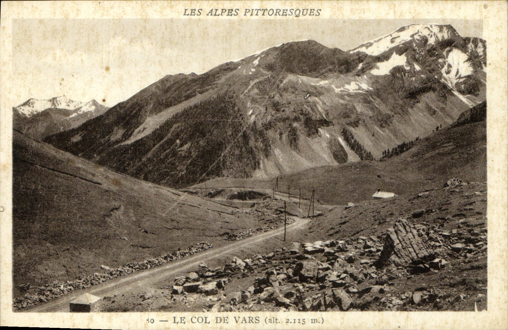 Le Col de Vars — Les Alpes Pittoresques — série 40