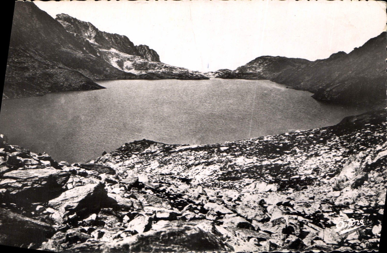 CPA Massif des Sept Laux Environs d'Allevard Le Lac Cotepen 
