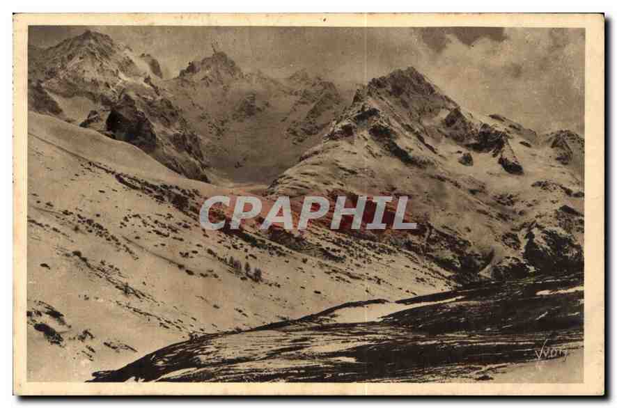 Les Alpes — Vue sur les Pics de Neige, du Lautaret, le Pic Gaspart, le Bec et le Pic de l'Homme — Les Éditions d'Art Yvory, Paris