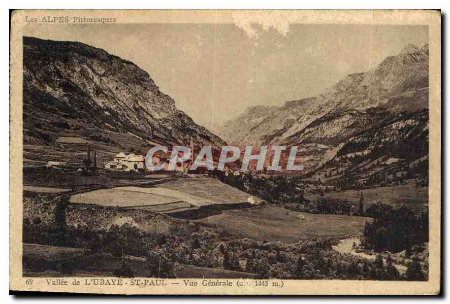 CPA Vallee de l'Ubaye St Paul vue generale 