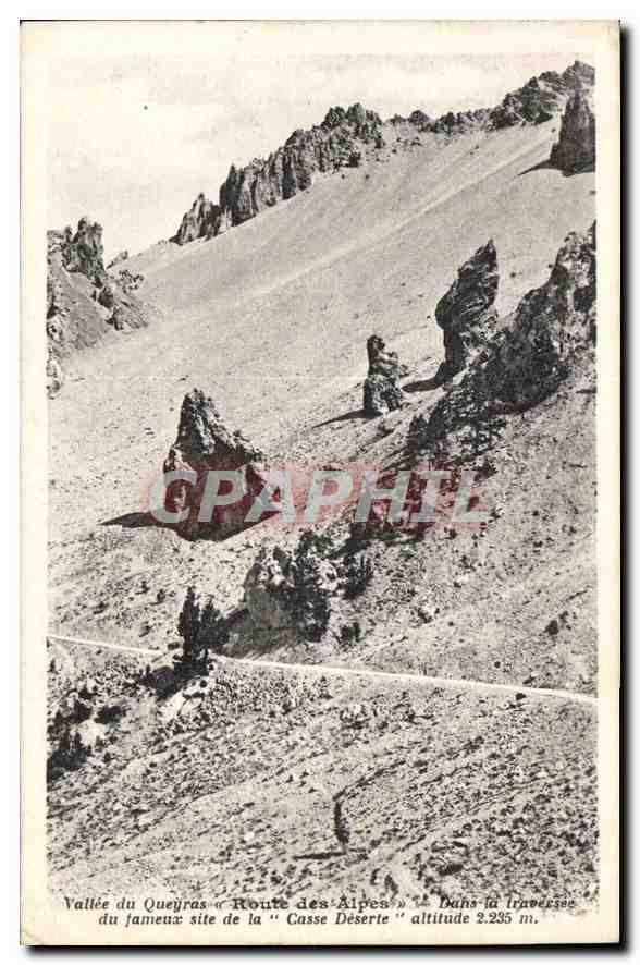 Vallée du Queyras — Route des Alpes — site de la « Casse Déserte » — altitude 2.235 m.