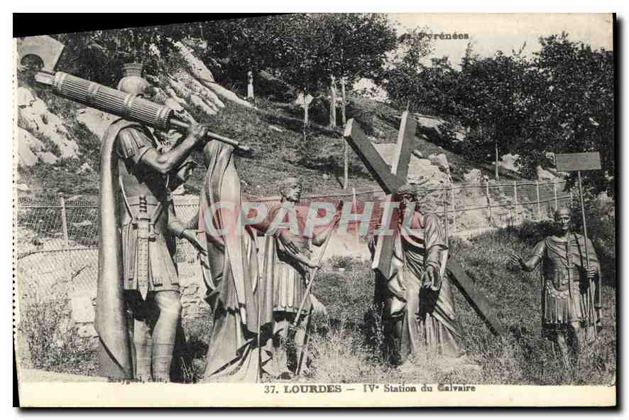 CPA Lourdes IV Station de Calvaire 