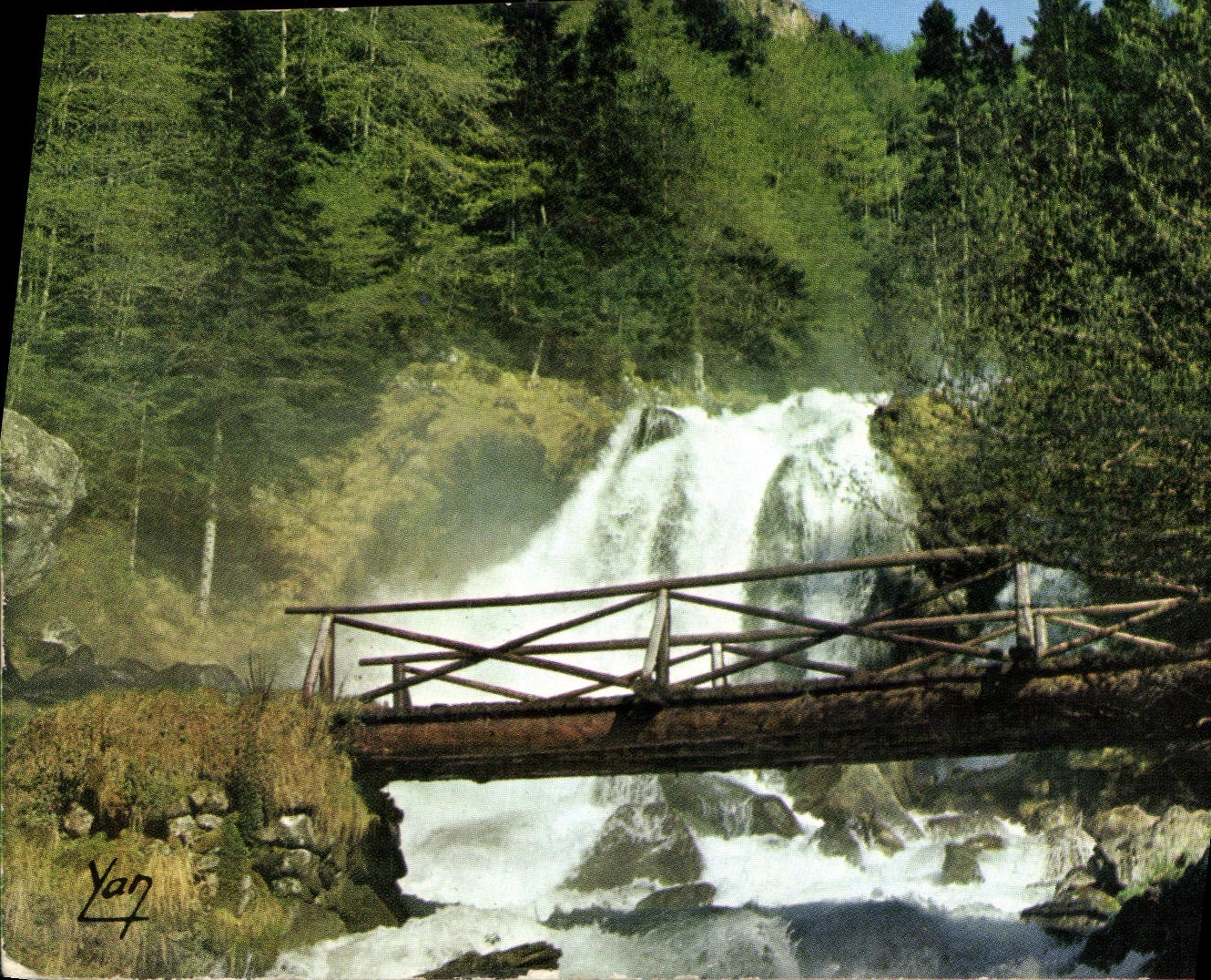 Cascade de Lutour — Htes-Pyrénées — Édition Yan