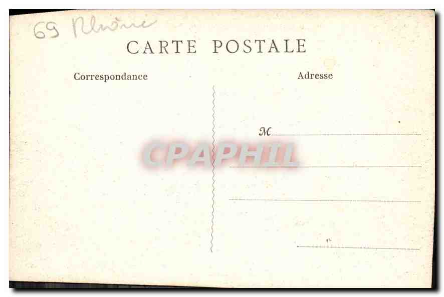 CPA Lyon Vue generale prise du coteau. de Saint Just  — Rückseite