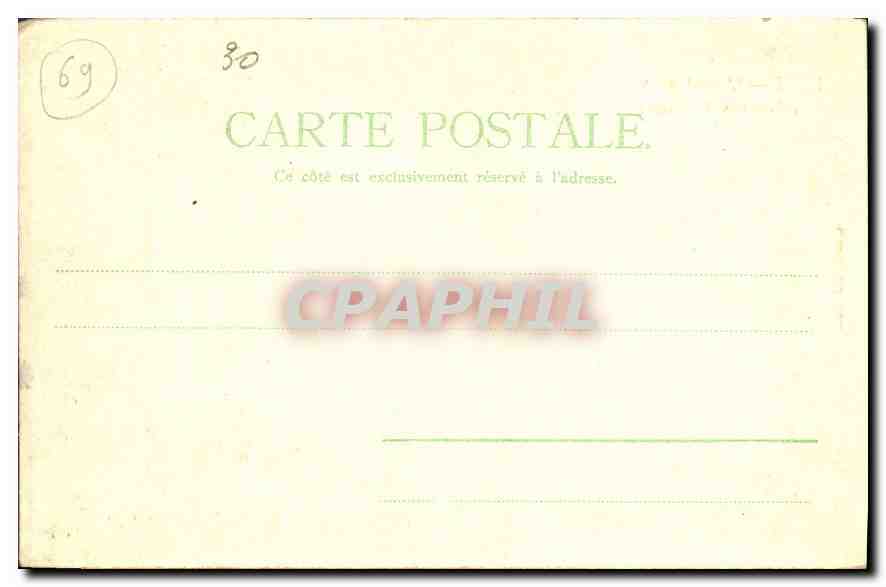 CPA Lyon l'Hotel de Ville Place des Terreaux  — Rückseite