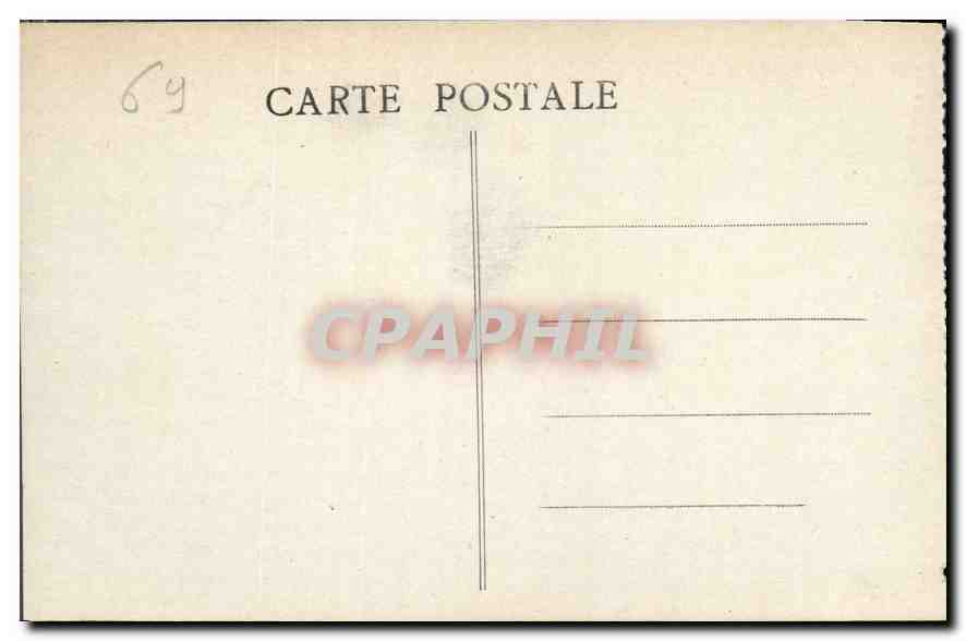 CPA Lyon la Saone le Quai de la Bibliotheque et le Coteau de Fourvierre  — Verso