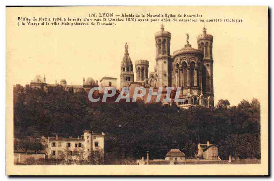 CPA Lyon Abside de la Nouvelle Eglise de Fourvierre 