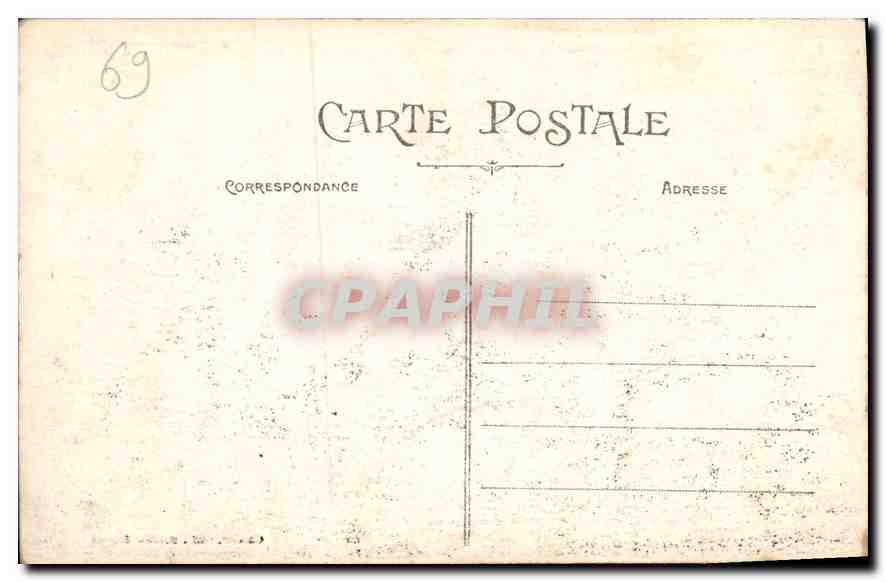 CPA Lyon Place Carnot Monument de la Republique  — Rückseite