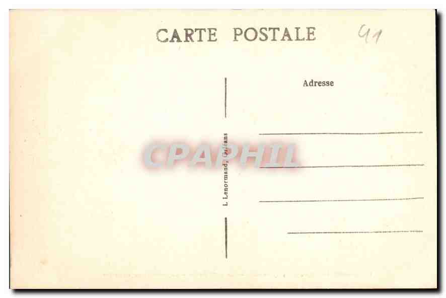 CPA Chateau de Cheverny L et C le Petit Salon Tapisseries de Beauvais  — Rückseite