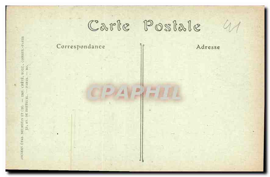 CPA Chateau de Blois Le Cygne a Caisson Embleme de Claude de France  — Rückseite