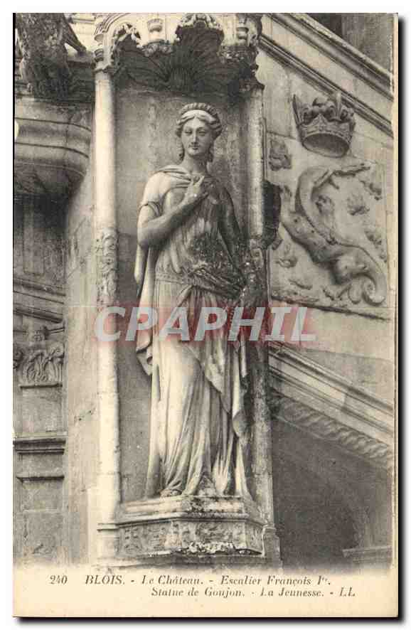 CPA Blois Le Chateau Escalier Francois 